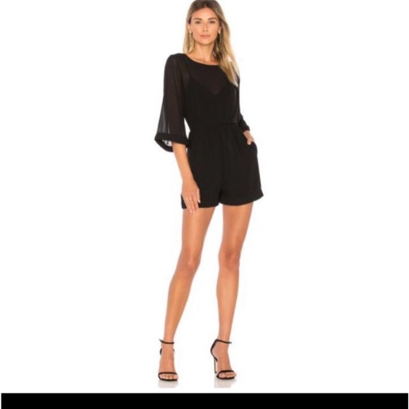 LINE DOT Black Romper size small - Picture 1 of 12